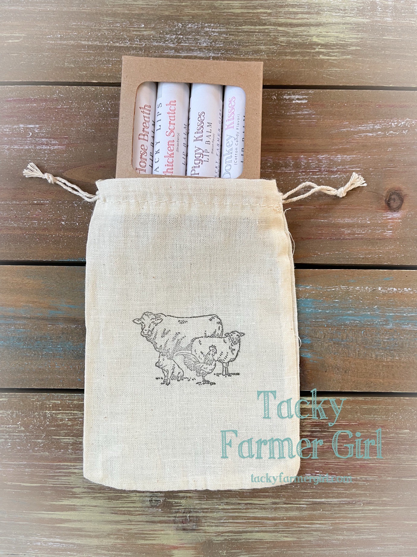 Farm Lovers Lip Balm 4-Pack – Barn, Ranch Holiday, Birthday Gift ideas, Stocking Stuffers - Image 2