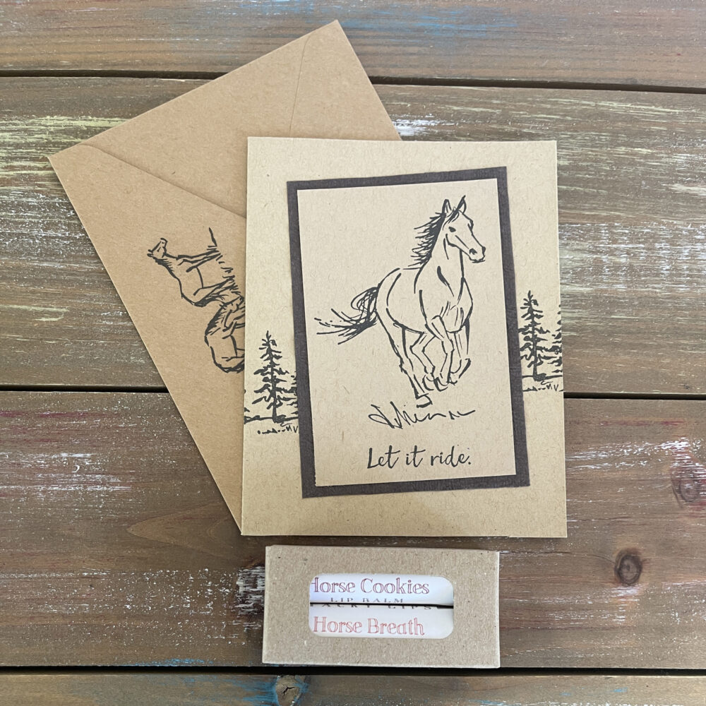 Horse Lovers 2-Pack Lip Balm w/ Note Card