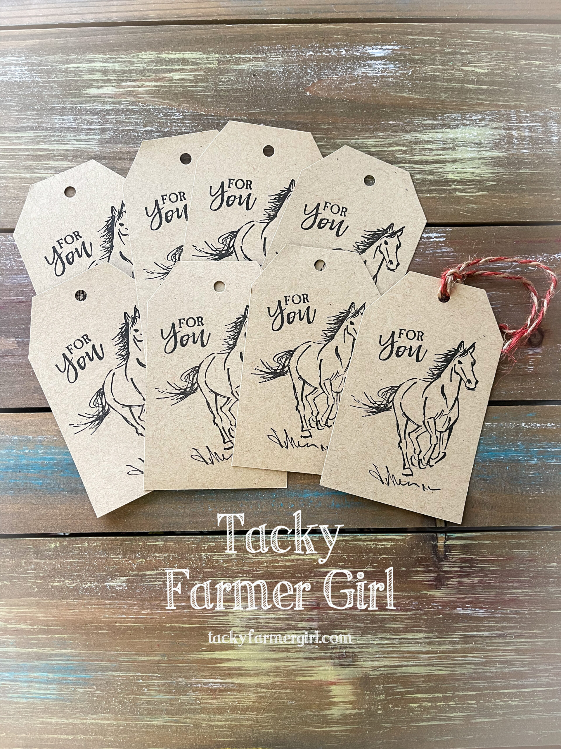 Tag Pack -- "For You" Horse Lovers