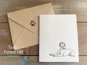 Dog Breed Note Card Weimaraner -- Handmade Card