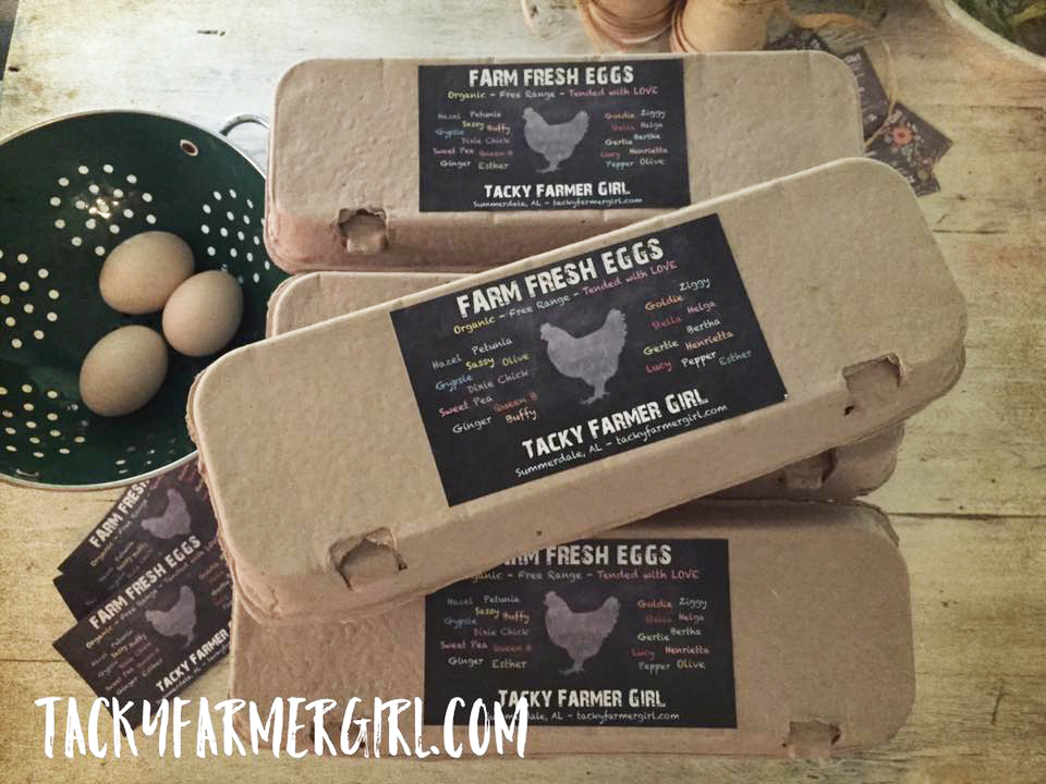 Farm Fresh Egg Carton Label -- Custom Made -- PDF Digital Printable File - Image 3